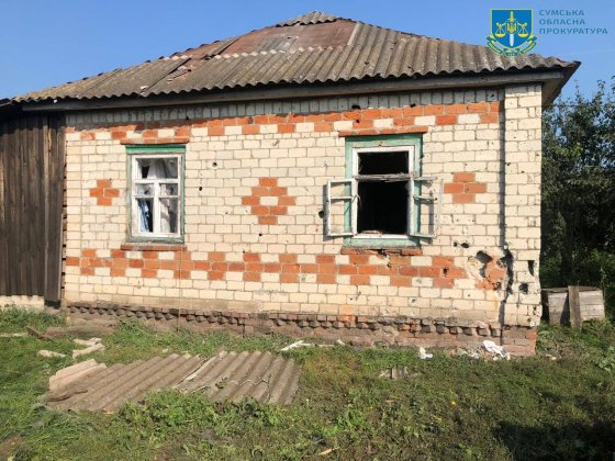 На Сумщині 82-річна жінка загинула у власному будинку унаслідок артобстрілу Шалигінської громади